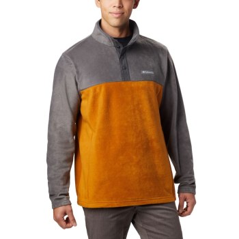 Columbia Steens Mountain Half Snap Fleece, Pullover Grises Oscuro Para Hombre | 315096-RGD